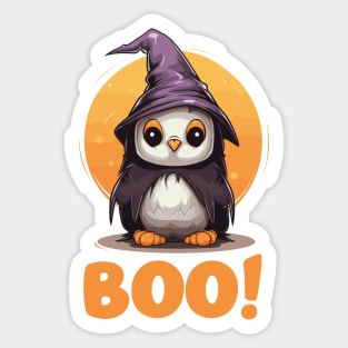 Cute Penguin Halloween Design! Sticker